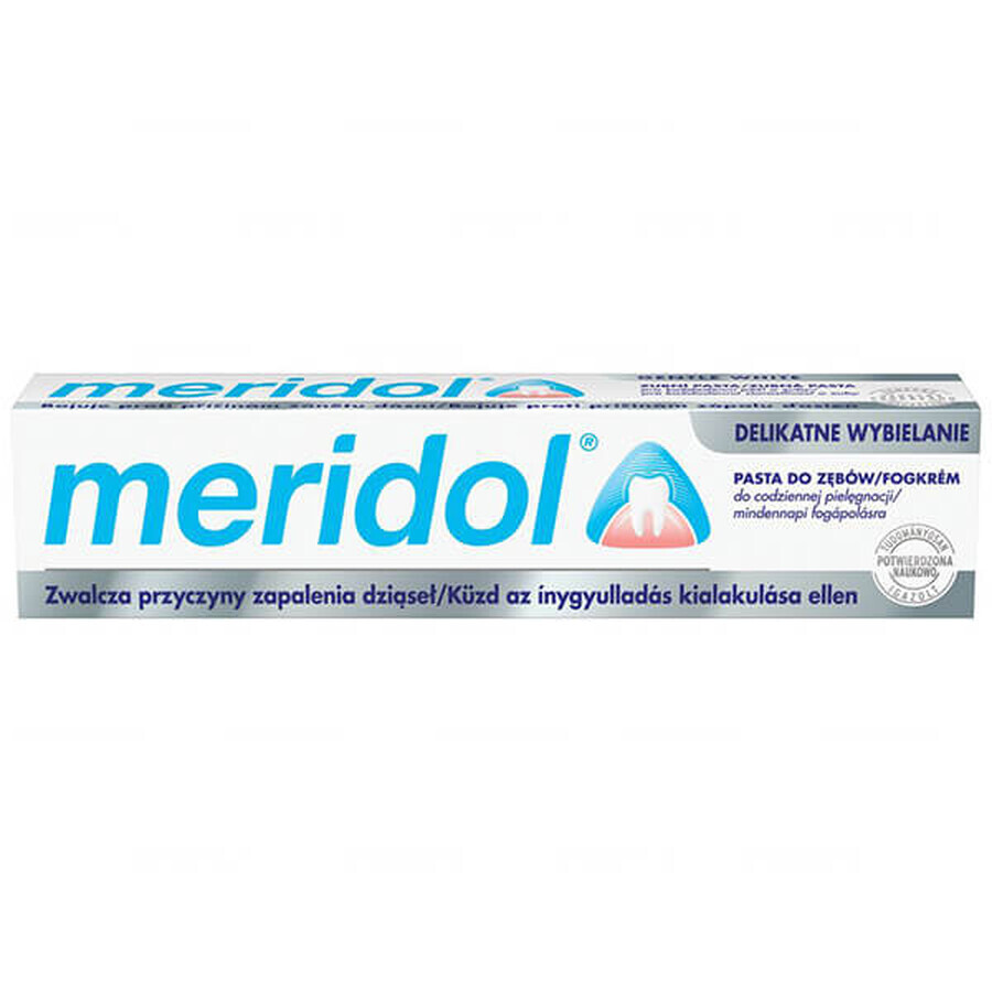 Meridol tandvleesbescherming en milde whitening, tandpasta, 75 ml