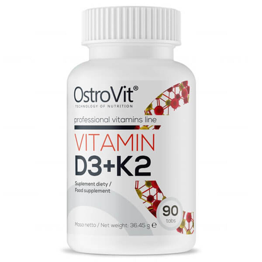 OstroVit Vitamina D3 + K2, 90 comprimate