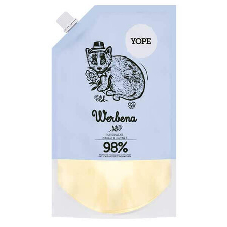 Yope Verbena, săpun lichid natural pentru mâini, rezervă, 500 ml