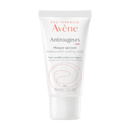 Avene Antirougeurs Calma, maschera lenitiva, pelle sensibile, vascolare, soggetta a rossori, 50 ml