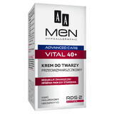 AA Men Advanced Care Vital 40+, cremă de față antirid, 50 ml