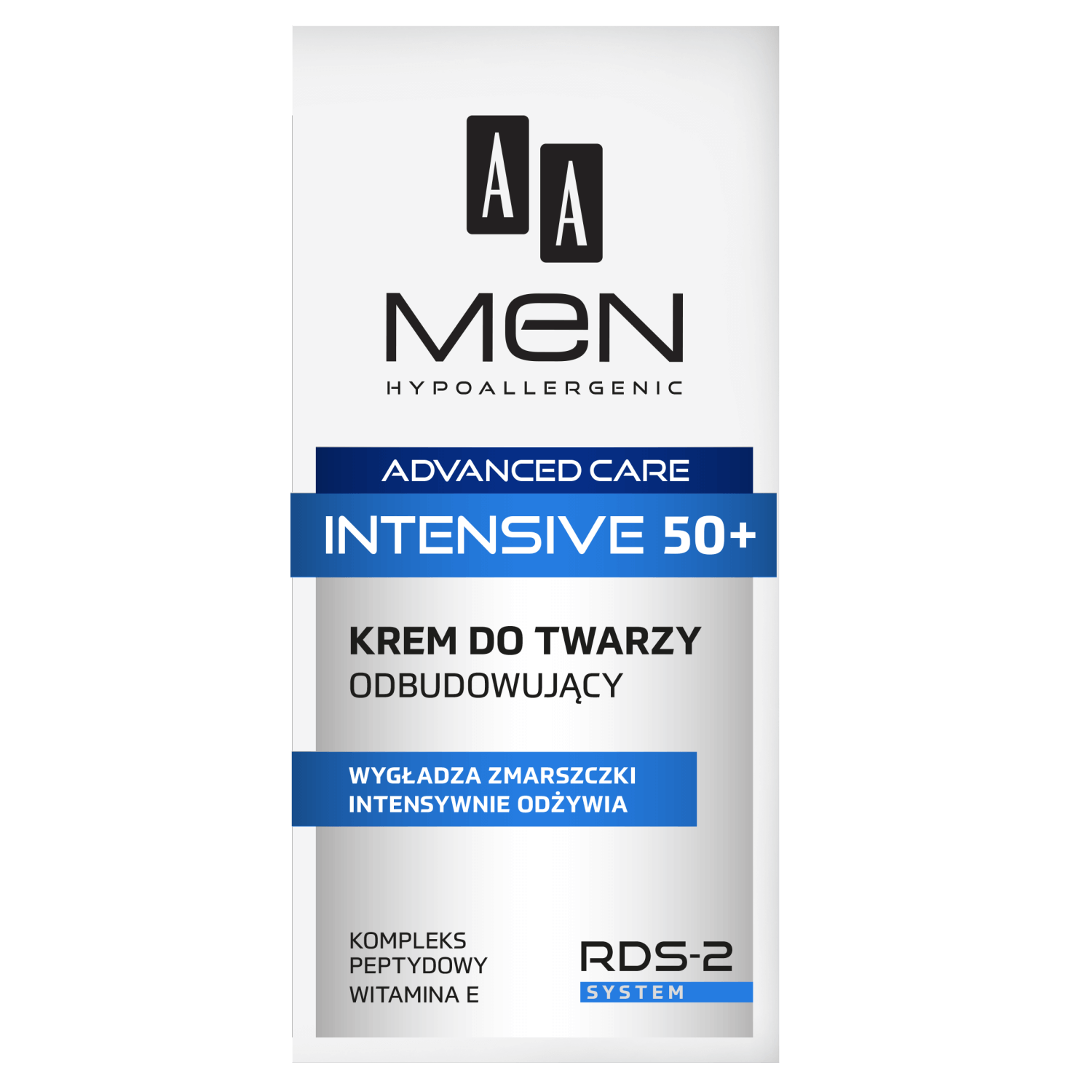 AA Men Intensive 50+, cremă de față reparatoare, 50 ml