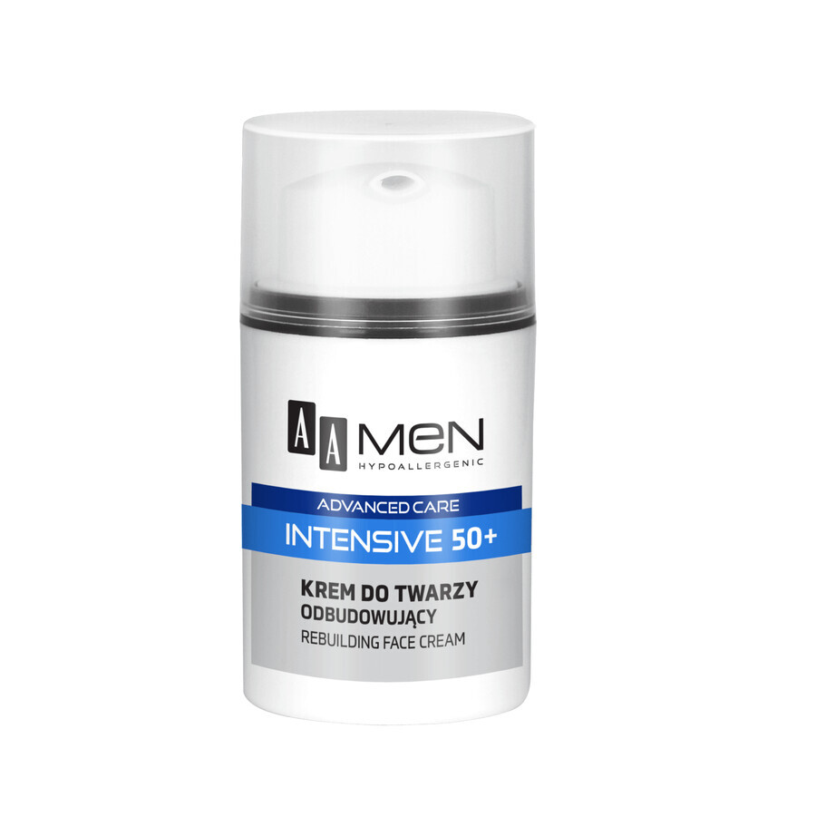 AA Men Intensive 50+, cremă de față reparatoare, 50 ml