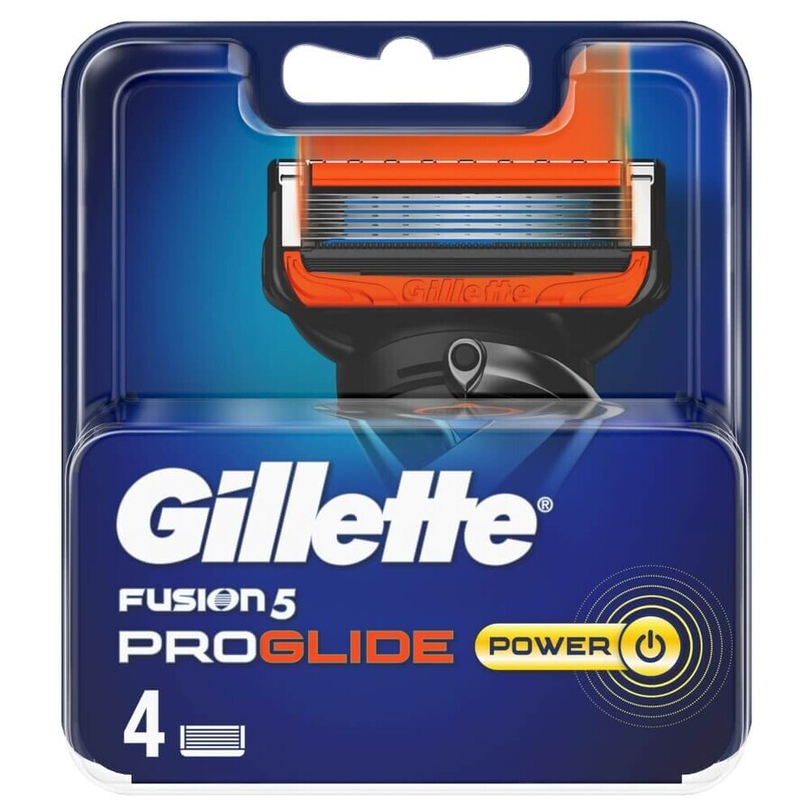 Gillette, Fusion Proglide Power, replacement cartridges, 4 pcs