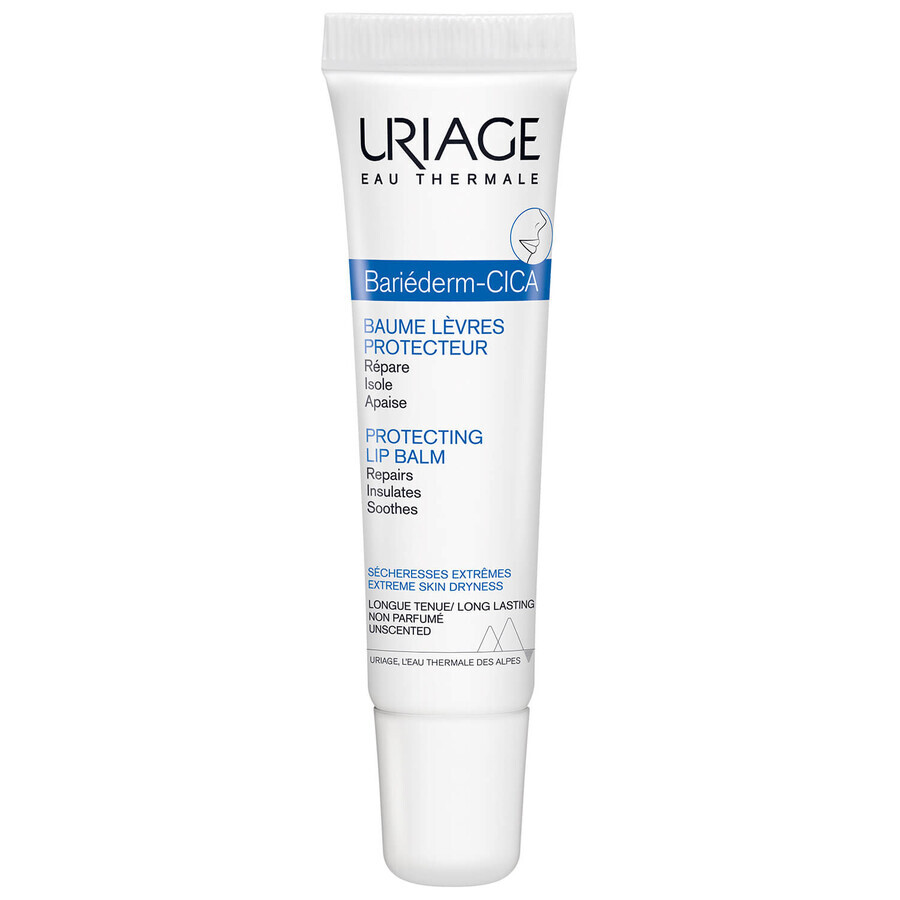 Uriage Bariederm, balsam protector pentru buze crăpate, 15 ml