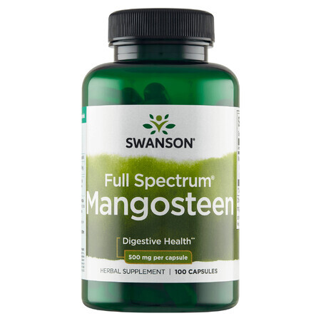 Swanson Mangostano a spettro completo, mangostano, 100 capsule