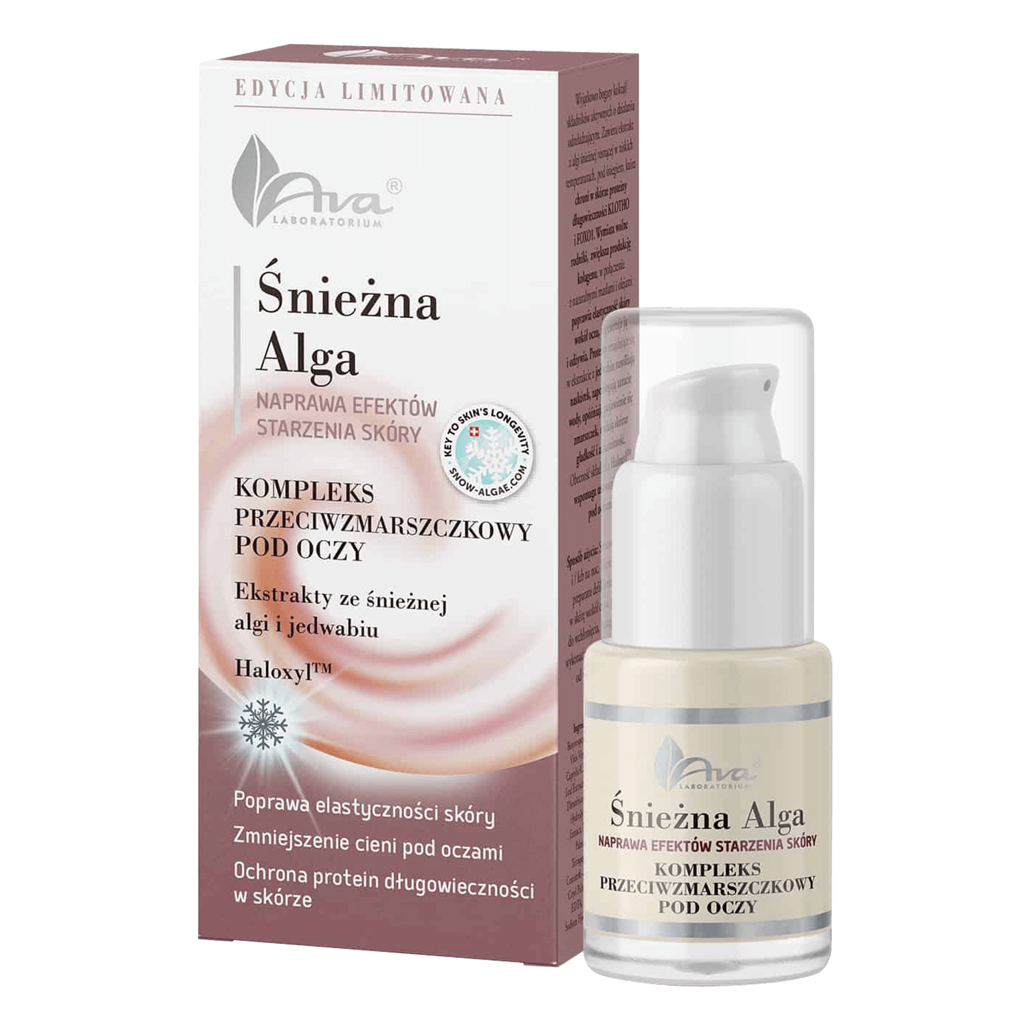 AVA Snow Alga, complex antirid pentru ochi, 15 ml