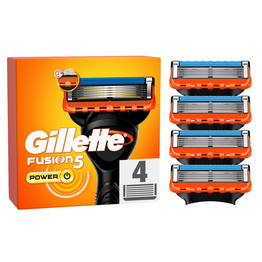 Gillette Fusion 5 Power, cartușe de schimb, 4 bucăți