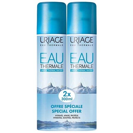 Uriage Eau Thermale, agua termal, 2 x 300 ml