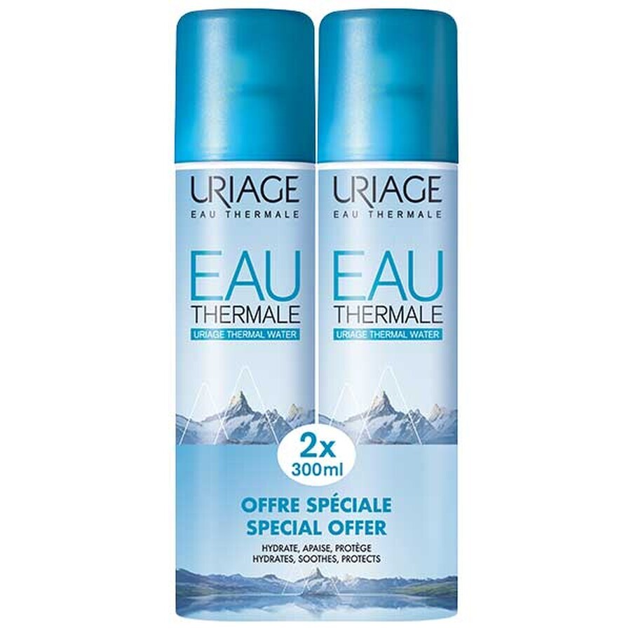 Uriage Eau Thermale, agua termal, 2 x 300 ml