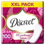 Compresas higiénicas discretas, Normal, sin perfume, 100 unidades