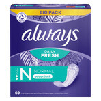 Always Dailies Fresh Protect, tampoane igienice, Normal, 60 buc