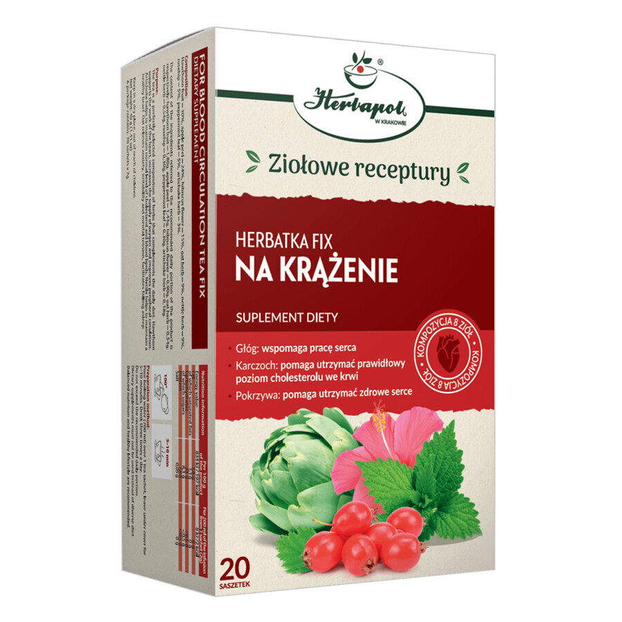 Herbapol Na Krążenie, fixed tea, 2 gx 20 sachets