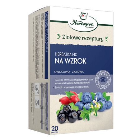 Herbapol Na Wzrok, ceai fix de fructe și plante, 2 g x 20 pliculețe