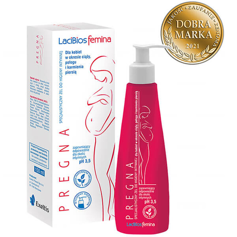 Lacibios Femina Pregna, gel specializat pentru igiena intimă, 150 ml