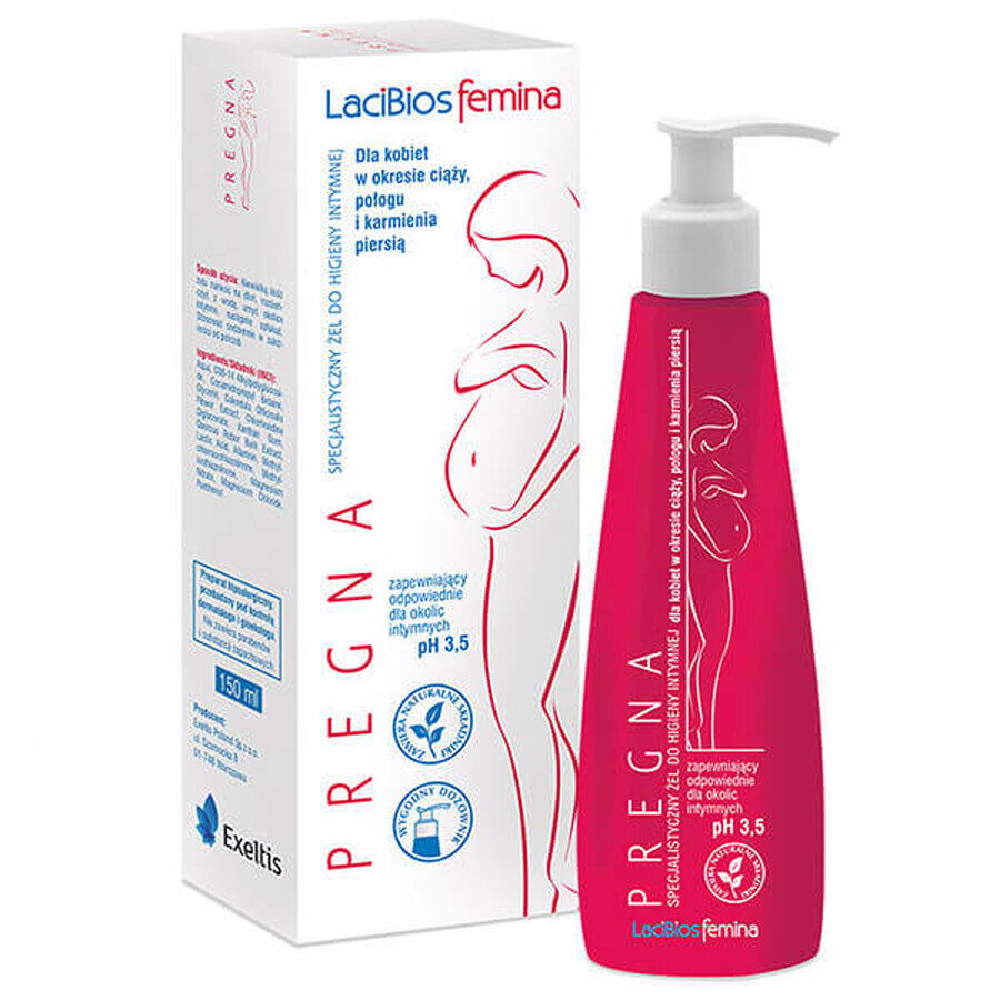 Lacibios Femina Pregna, gel specializat pentru igiena intimă, 150 ml