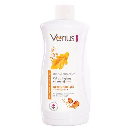 Venus, gel hipoalergenic pentru igiena intimă, scoarță de stejar și acid lactic, rezervă, 500 ml