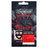 Bielenda Carbo Detox Peel-Off, mască purifiantă cu cărbune, piele mixtă și grasă, 2 x 6 g