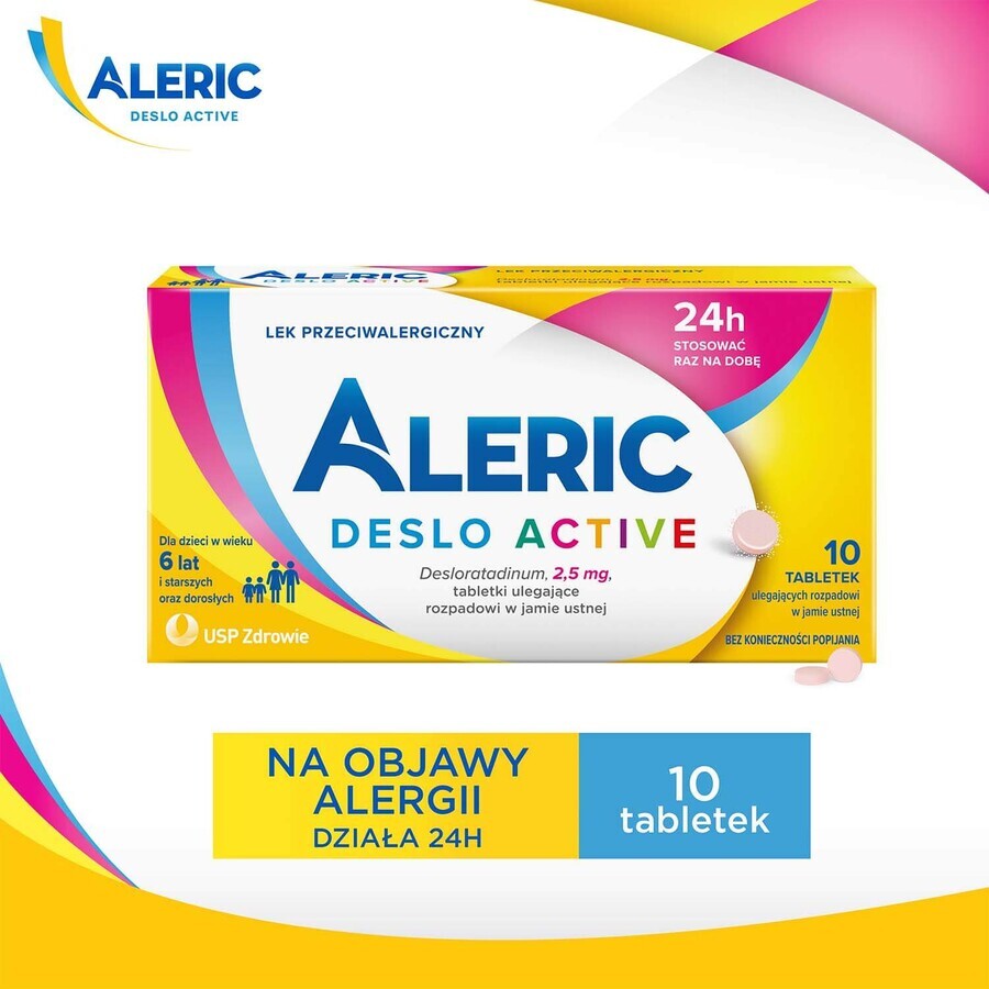 Aleric Deslo Active 2,5 mg, 10 orale desintegreertabletten