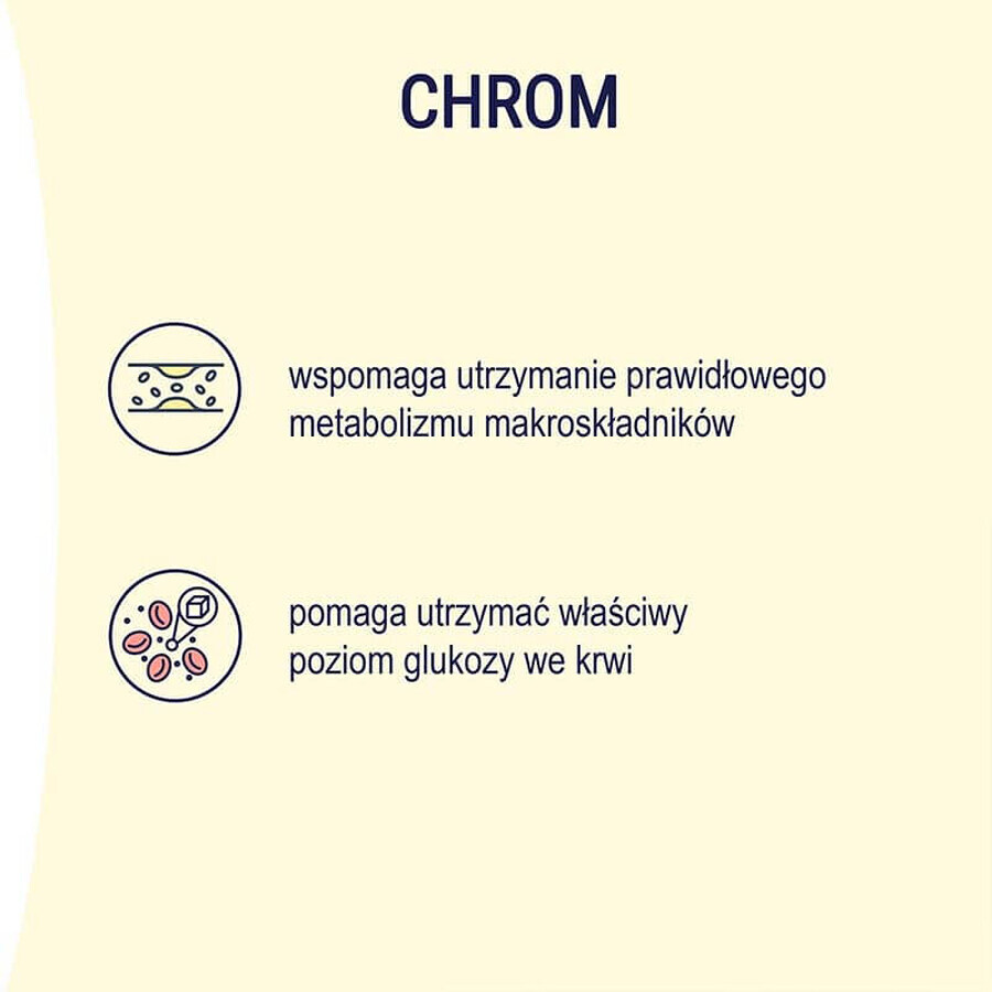 Naturell Organisch Chroom + B3, 60 kauwtabletten