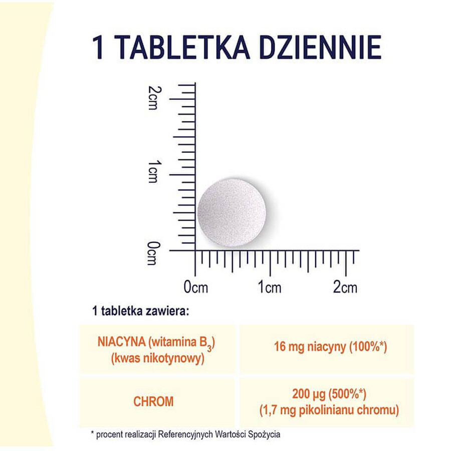 Naturell Organisch Chroom + B3, 60 kauwtabletten