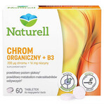 Naturell Organisch Chroom + B3, 60 kauwtabletten