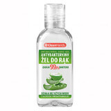 CleanHands, gel antibatterico per le mani con aloe vera e provitamina B5, 50 ml