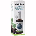 Viridian Organic Elderberry Throat Spray, 50 ml