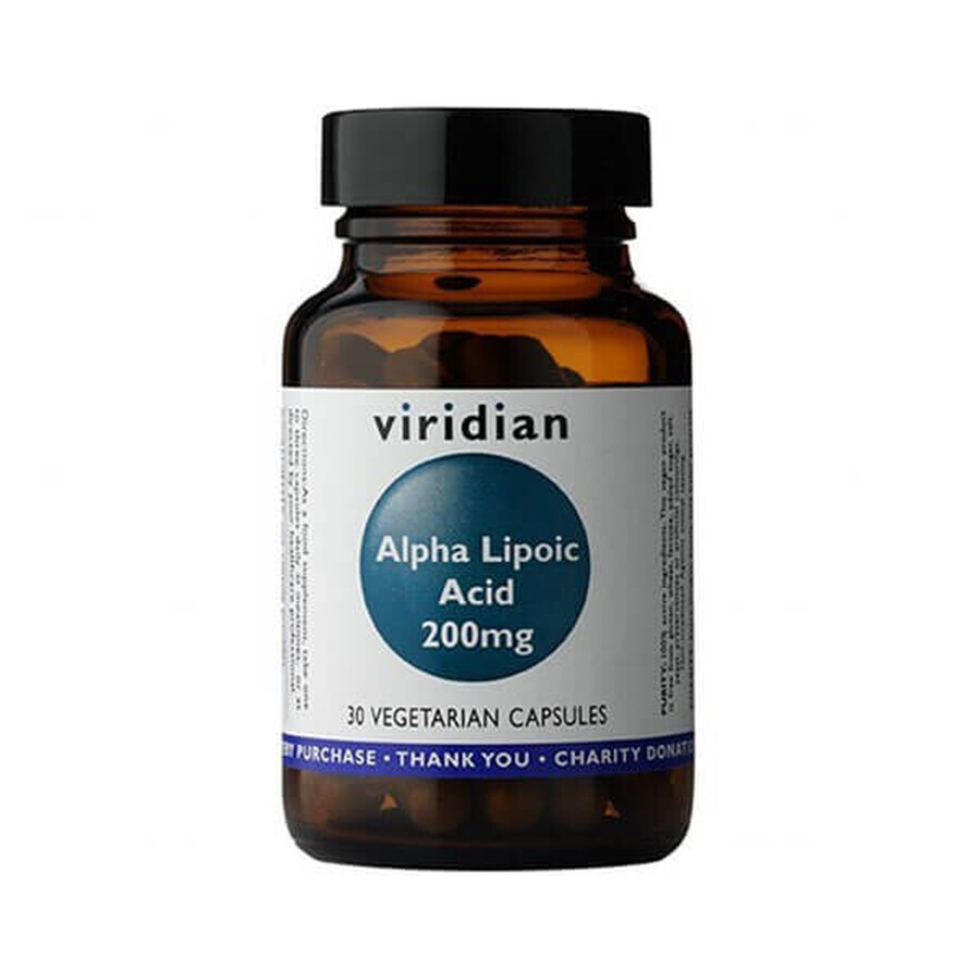 Viridian, Acid alfa lipoic, 30 capsule