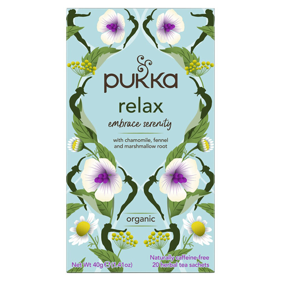 Pukka, BIO Relax tea, 20 sachets