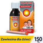 Nurofen infantil Forte fresa 40 mg/ml, suspensión oral, de 3 meses a 12 años, 150 ml