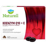 Naturell, Coenzima Q-10 30 mg + Vitamina E, 60 capsule