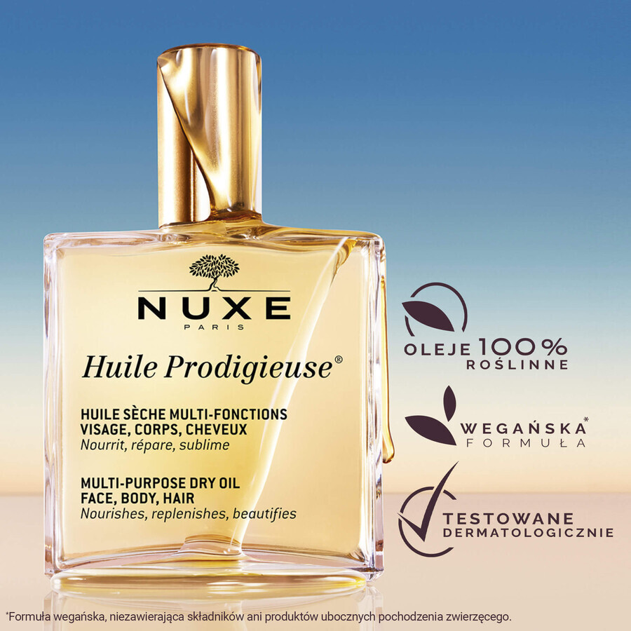 Nuxe Huile Prodigieuse, ulei uscat pentru corp, față și păr, 50 ml