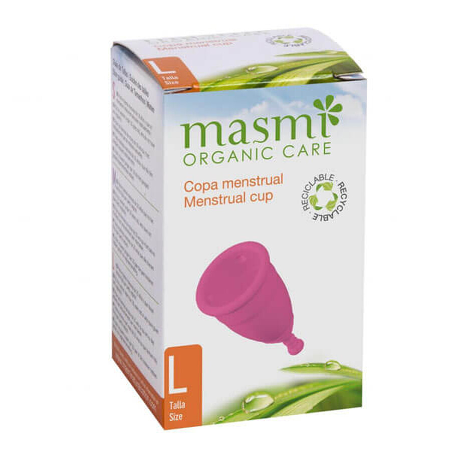 Masmi Organic Care, coppetta mestruale, taglia L, 1 pezzo