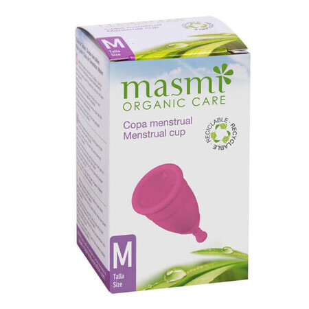 Masmi Organic Care, cupă menstruală, mărimea M, 1 buc