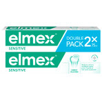 Elmex Sensitive, dentifricio con fluoruro di ammina, 2 x 75 ml