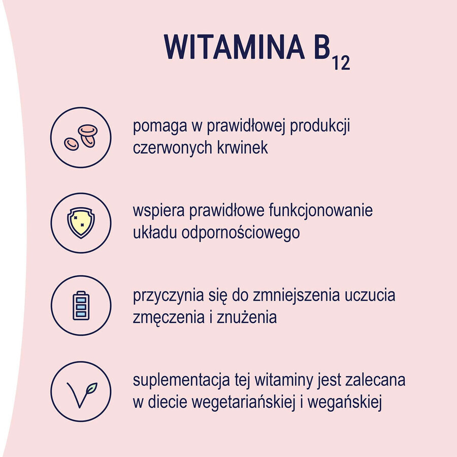 Naturell Vitamina B12 Forte, 60 comprimate masticabile