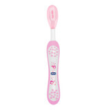 Chicco, toothbrush, after 6 months, pink, 1 pc