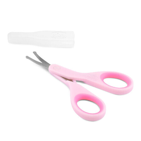 Chicco, nail scissors, pink, from birth, 1 pc