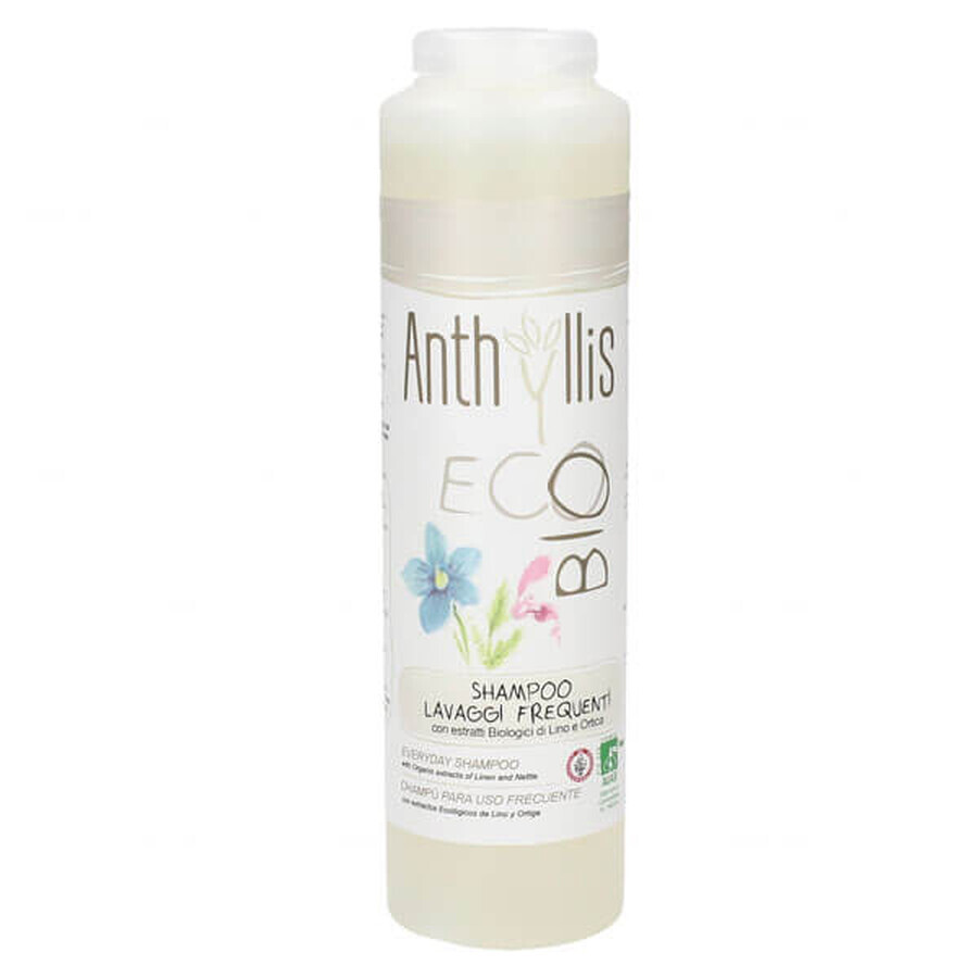 Anthyllis EcoBio, șampon frecvent cu extract de in și urzică, 250 ml