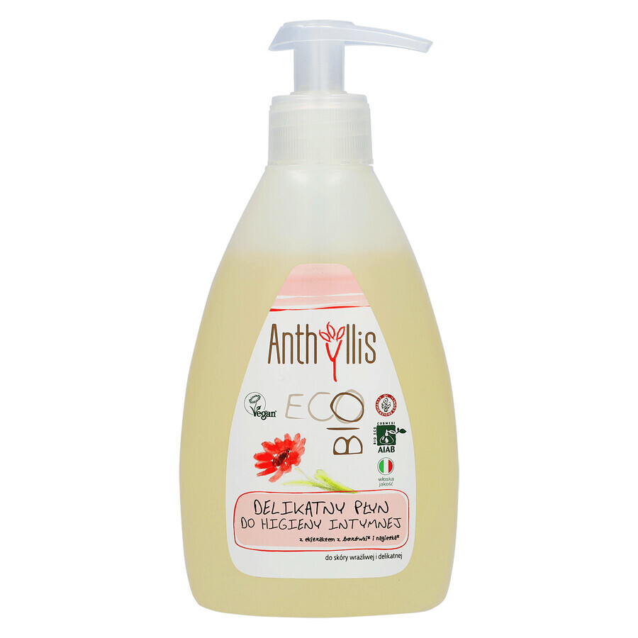 Anthyllis EcoBio, loțiune de igienă intimă cu extract de afine și gălbenele, organică, 300 ml