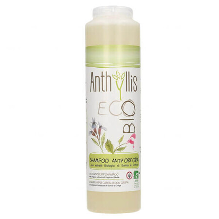 Anthyllis EcoBio, șampon anti-mătreață pentru spălări frecvente cu extract de salvie și urzică, 250 ml