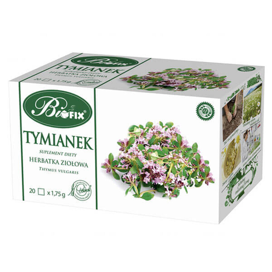 Bi Fix, ceai de plante cu cimbru, 1,75 g x 20 pliculețe