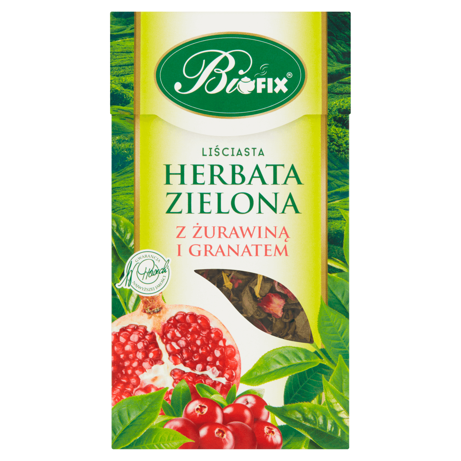 Bi Fix, Verde cu afine și rodie, ceai din frunze libere, 100 g