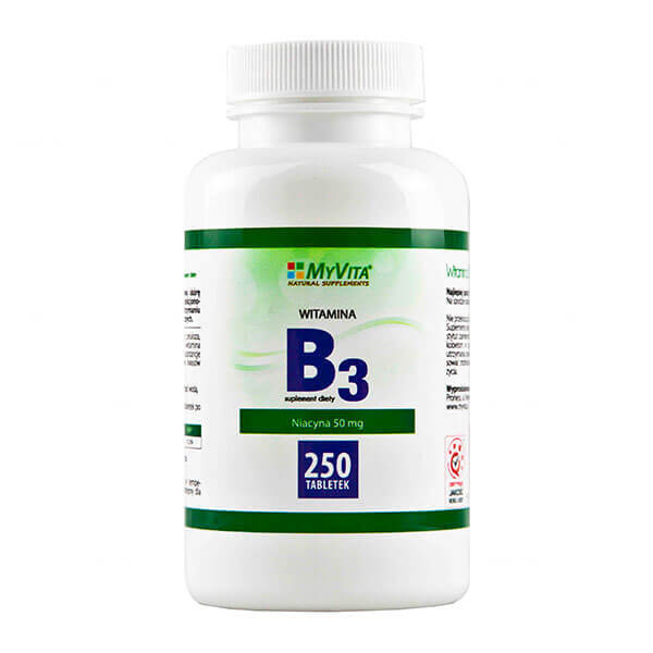 MyVita Vitamina B3, niacina 50 mg, 250 comprimate