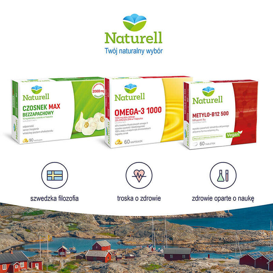 Naturell Vitamin K2 MK-7, vitamin K 75 µg, 60 chewable tablets