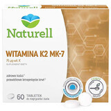 Naturell Vitamina K2 MK-7, vitamina K 75 µg, 60 comprimate masticabile