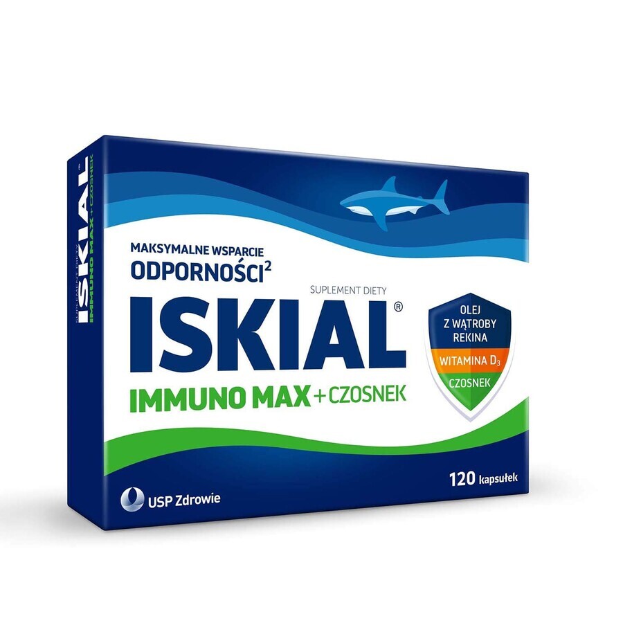 Iskial Max + Usturoi, pentru copii peste 6 ani și adulți, 120 capsule