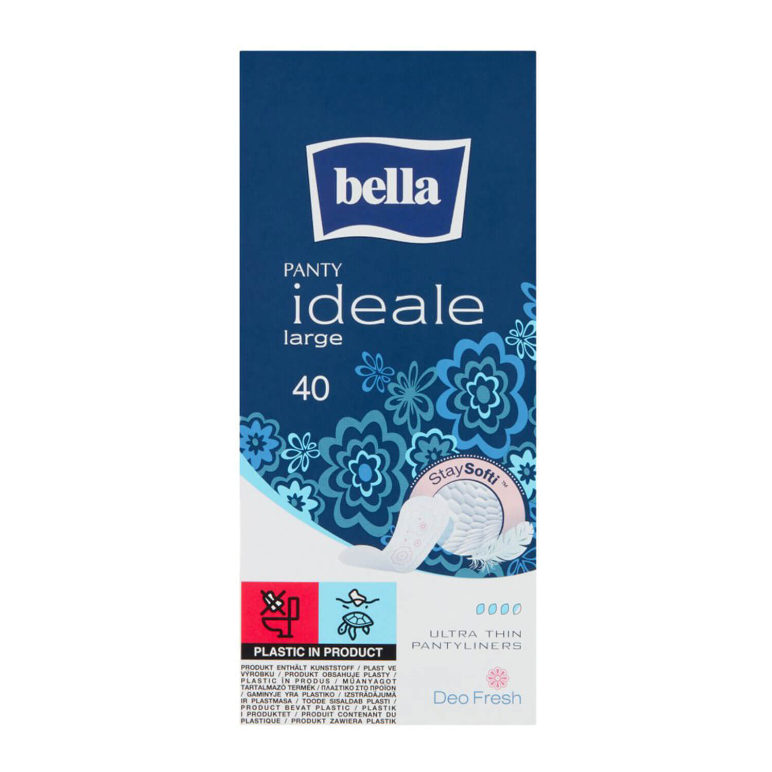 Bella Panty Ideale, absorbante sanitare StaySofti, mari, 40 buc