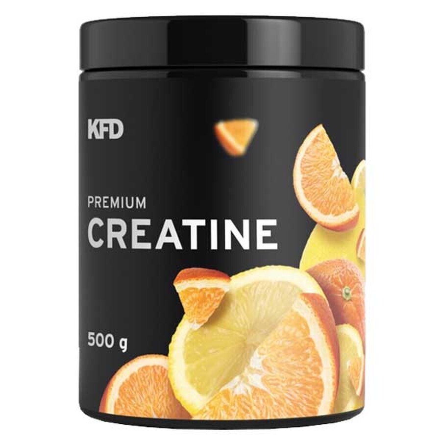 KFD Premium Creatine, aromă de portocale și lămâie, 500 g